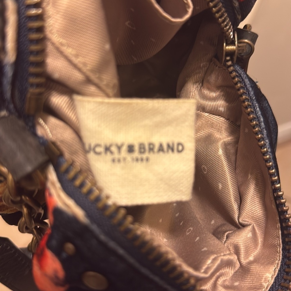 Lucky Brand Crossbody Bag Anna Pony Hair Leather Crossbody Bag - Picture 15 of 15